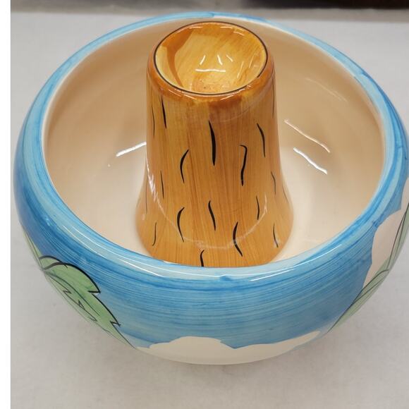 Palm Tree Volcano Drinking Bowl - Picture 4 of 11